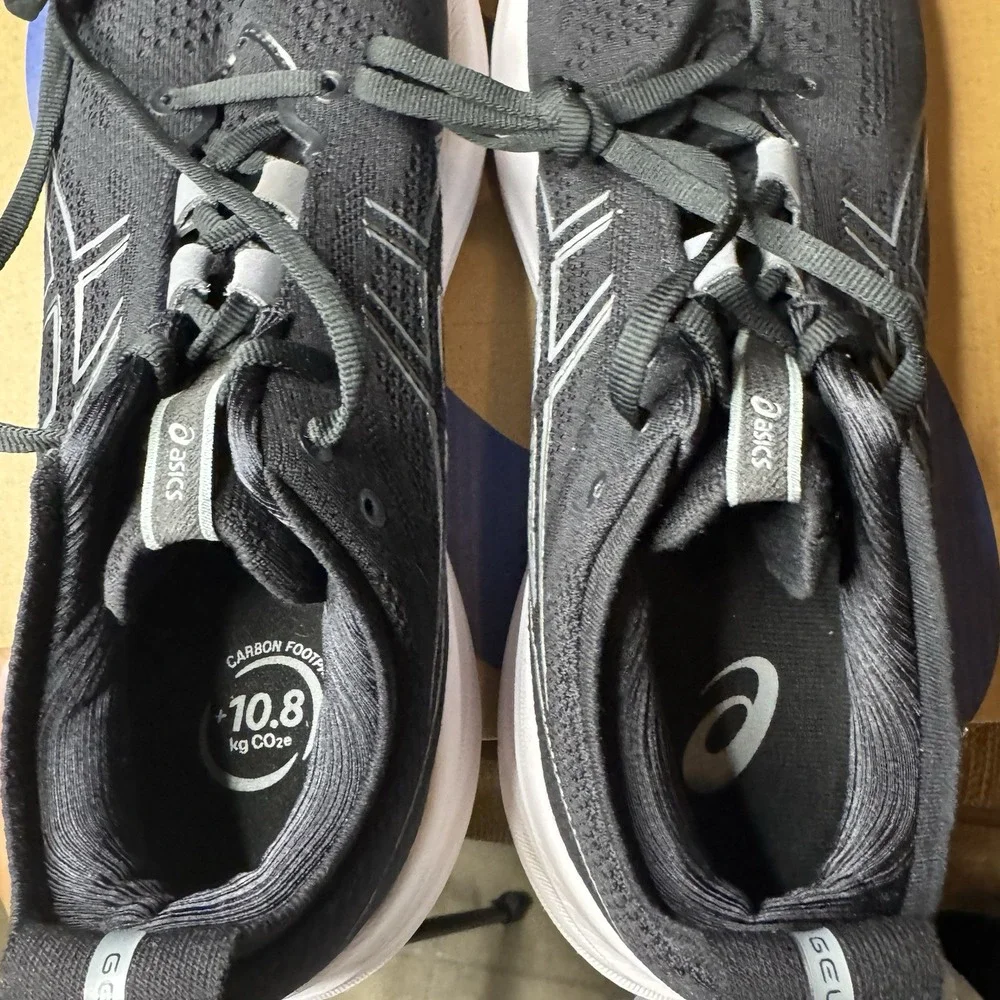 Asics Gel-Nimbus 26 Shoes Mens 10 Black Graphite Grey Road Race Running - Picture 7 of 12